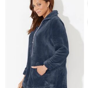 Women's Plush blue Jacket